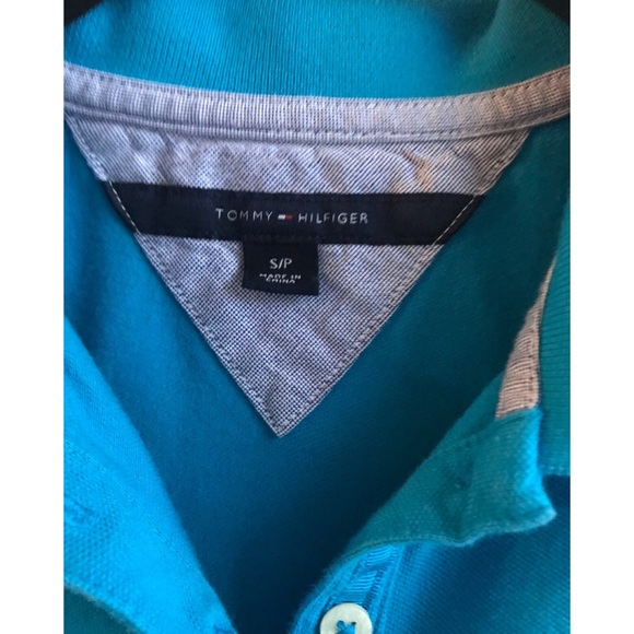 Tommy Hilfiger Blue Polo. Small. - Picture 3 of 3